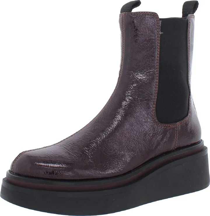 Kolton 2 Womens Patent Wedge Chelsea Boots