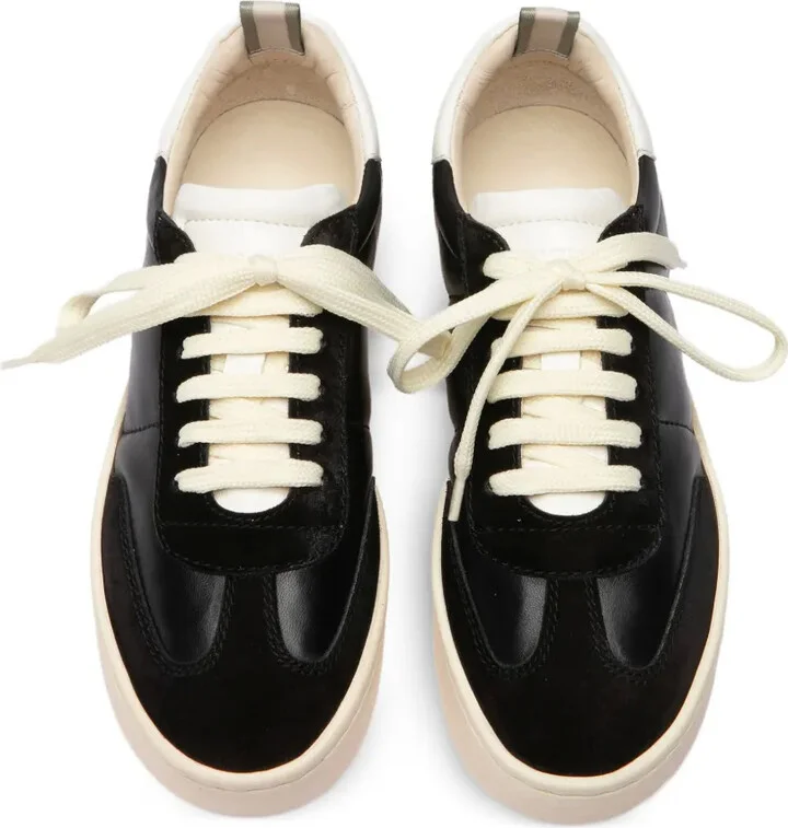 Kombined suede platform sneakers - Image 4
