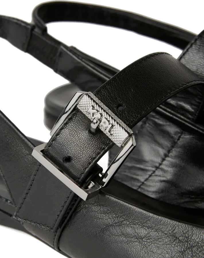 Konnie double-strap leather pumps - Image 4