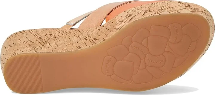 Kork-Ease Addie Women's Dress Sandals Orange Fanta/Gold : 11 M, Leather/Suede - Image 3