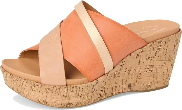 Kork-Ease Addie Women's Dress Sandals Orange Fanta/Gold : 11 M, Leather/Suede - Image 5