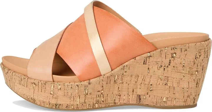 Kork-Ease Addie Women's Dress Sandals Orange Fanta/Gold : 11 M, Leather/Suede - Image 6