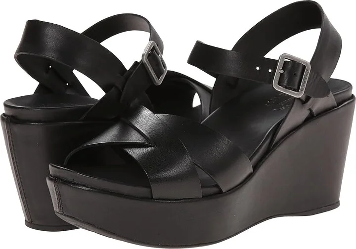 Kork-Ease Ava 2.0 Women's Wedge Shoes Black : 7 M, Leather