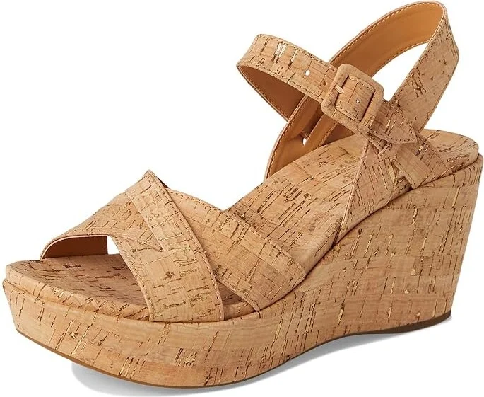 Kork-Ease Ava 2.0 Women's Wedge Shoes Cork Gold : 7 M, Leather - Image 5