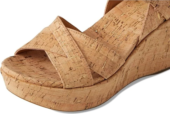 Kork-Ease Ava 2.0 Women's Wedge Shoes Cork Gold : 7 M, Leather - Image 7