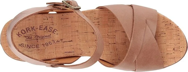 Kork-Ease Ava 2.0 Women's Wedge Shoes Golden Sand : 9 M, Leather - Image 3