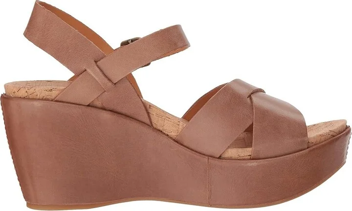 Kork-Ease Ava 2.0 Women's Wedge Shoes Golden Sand : 9 M, Leather - Image 8