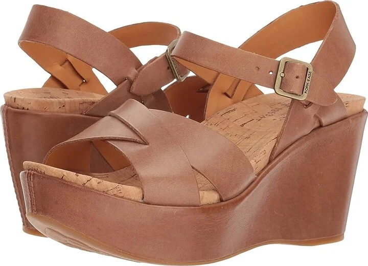 Kork-Ease Ava 2.0 Women's Wedge Shoes Golden Sand : 9 M, Leather
