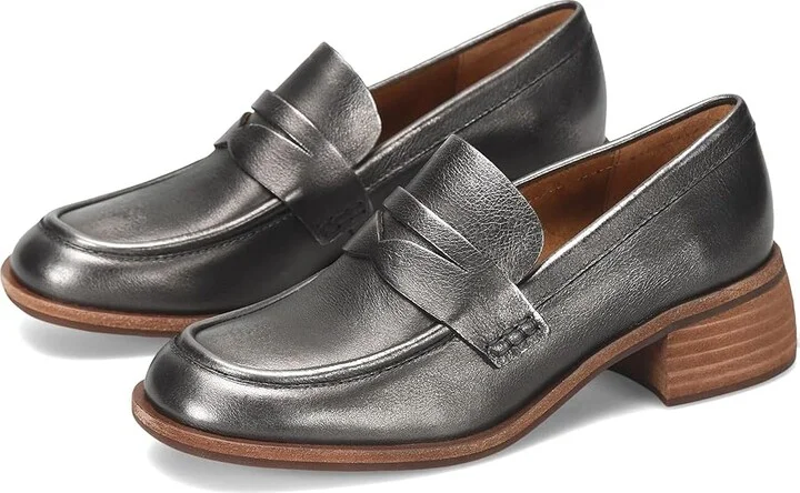 Kork-Ease Keegan Women's Flat Shoes Silver : 10 M, Leather