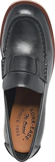 Kork-Ease Kya Women's Flat Shoes Black : 8.5 M, Leather - Image 2