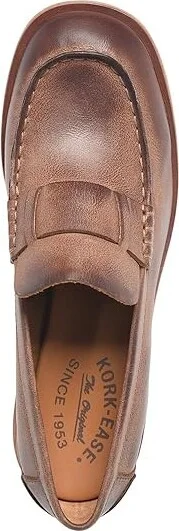 Kork-Ease Kya Women's Flat Shoes Dark Brown : 6 M, Leather - Image 2