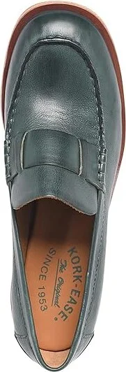 Kork-Ease Kya Women's Flat Shoes Dark Green : 8.5 M, Leather - Image 2