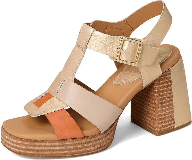 Kork-Ease Macey Women's Sandals Gold Cold/Nude/Fanta : 6 M, Leather/Rubber - Image 5