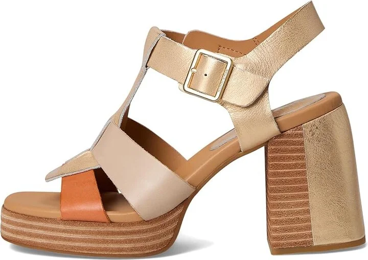 Kork-Ease Macey Women's Sandals Gold Cold/Nude/Fanta : 6 M, Leather/Rubber - Image 6