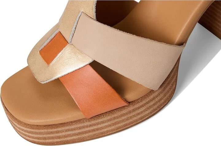 Kork-Ease Macey Women's Sandals Gold Cold/Nude/Fanta : 6 M, Leather/Rubber - Image 7
