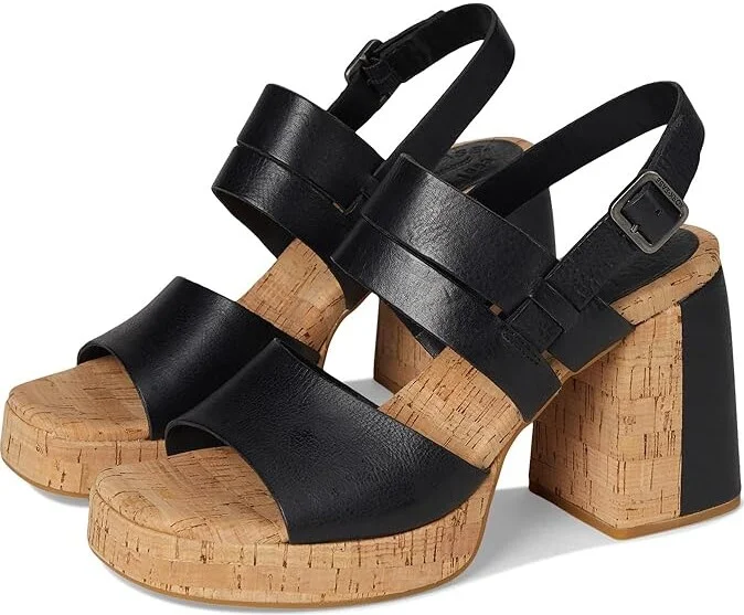 Kork-Ease Maxi Women's Sandals Black : 6 M, Leather/Rubber