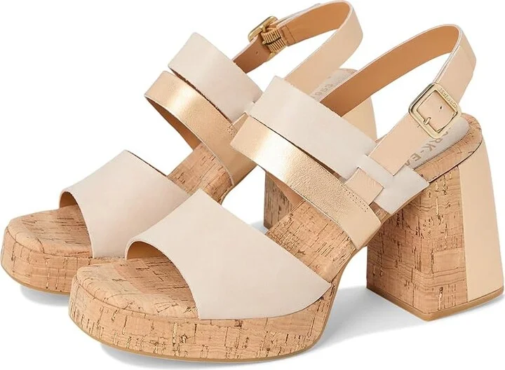 Kork-Ease Maxi Women's Sandals Natural Nude/Gold : 10 M, Leather/Rubber