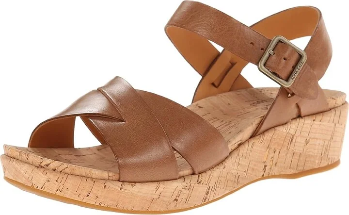 Kork-Ease Myrna 2.0 Women's Wedge Shoes Golden Sand F/G : 6 M, Leather - Image 2