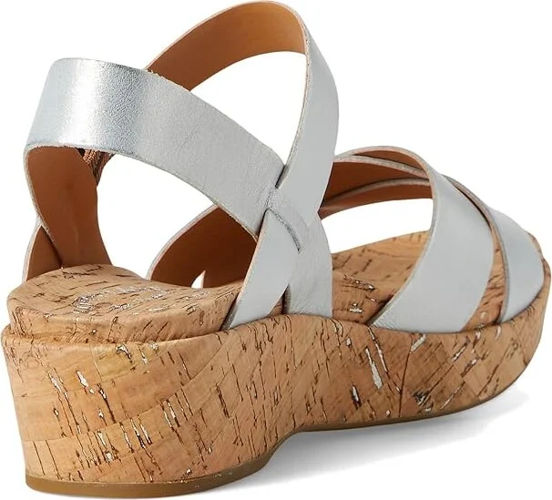 Kork-Ease Myrna 2.0 Women's Wedge Shoes Silver Argento : 10 M, Leather - Image 4