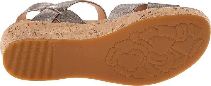 Kork-Ease Myrna 2.0 Women's Wedge Shoes Soft Gold Metallic : 6 M, Leather - Image 4