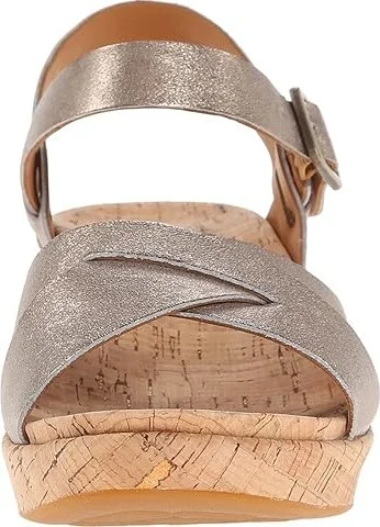 Kork-Ease Myrna 2.0 Women's Wedge Shoes Soft Gold Metallic : 6 M, Leather - Image 6