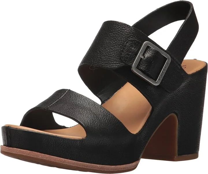 Kork-Ease San Carlos High Women's Heels Black Full Grain Leather : 7 M - Image 2