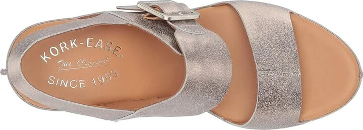 Kork-Ease San Carlos High Women's Heels Soft Gold Metallic : 6 M, Leather - Image 3