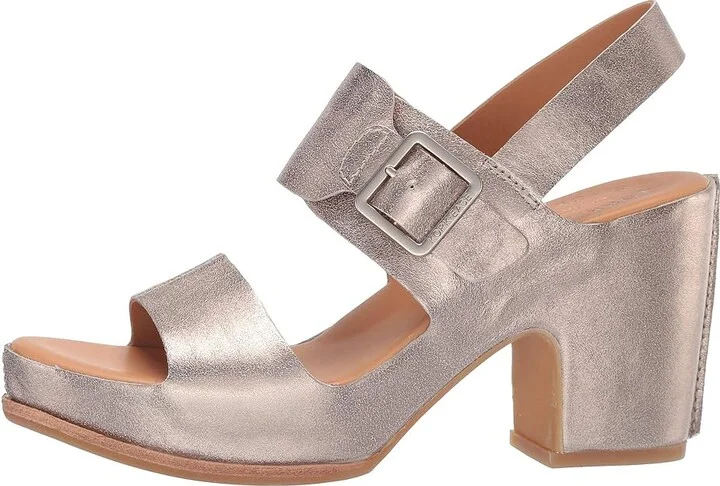 Kork-Ease San Carlos High Women's Heels Soft Gold Metallic : 6 M, Leather - Image 7