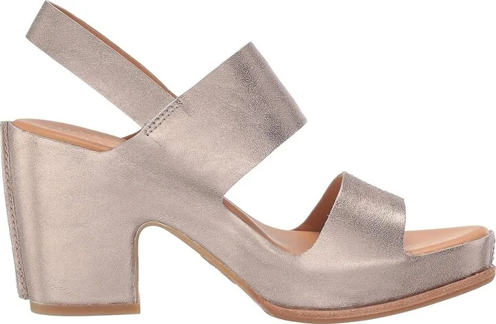 Kork-Ease San Carlos High Women's Heels Soft Gold Metallic : 6 M, Leather - Image 8
