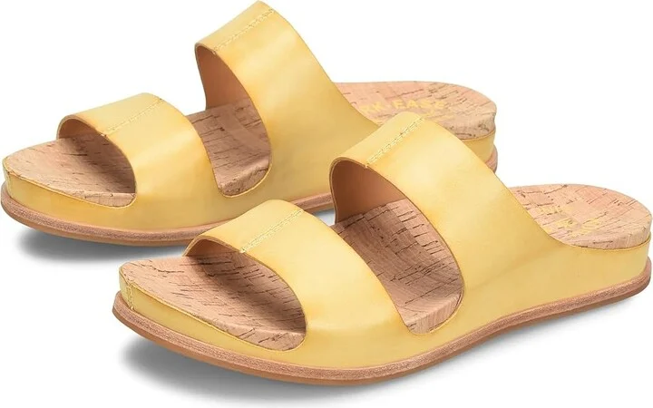 Kork-Ease Tutsi Dual Band Women's Sandals Yellow : 6 M, Leather