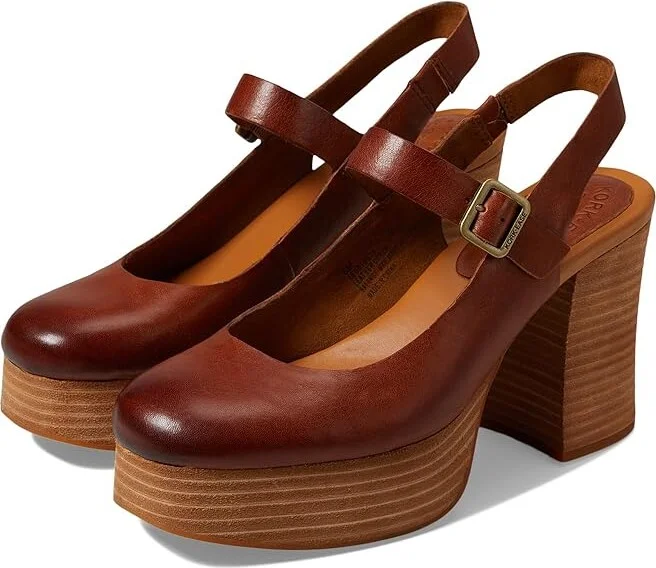 Kork-Ease Vanya High Women's Heels Tan Rum : 11 M, Leather