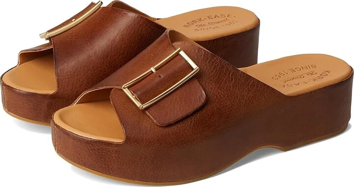 Kork-Ease York Women's Sandals Brown Terra : 10 M, Leather