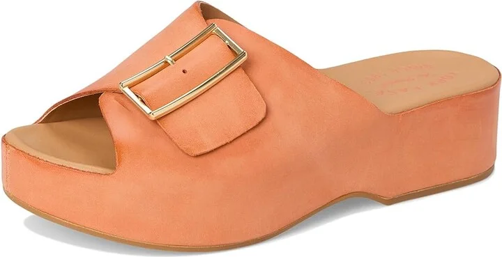 Kork-Ease York Women's Sandals Orange Fanta : 10 M, Leather - Image 5