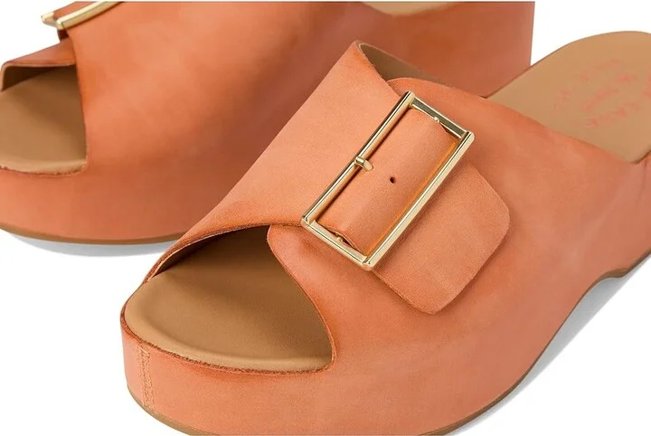 Kork-Ease York Women's Sandals Orange Fanta : 10 M, Leather - Image 7