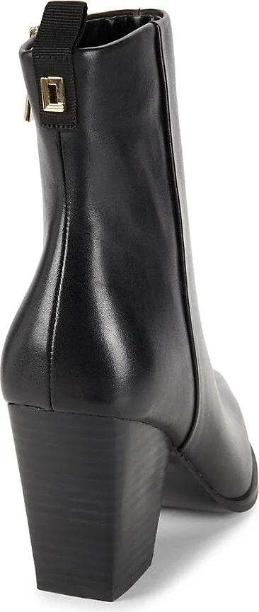 Kortni 80MM Leather Ankle Booties - Image 3