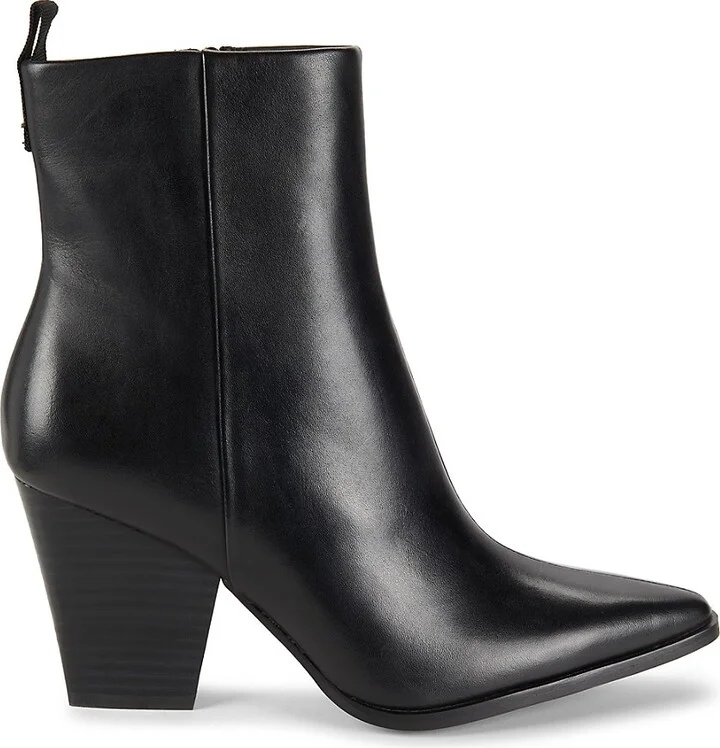 Kortni 80MM Leather Ankle Booties