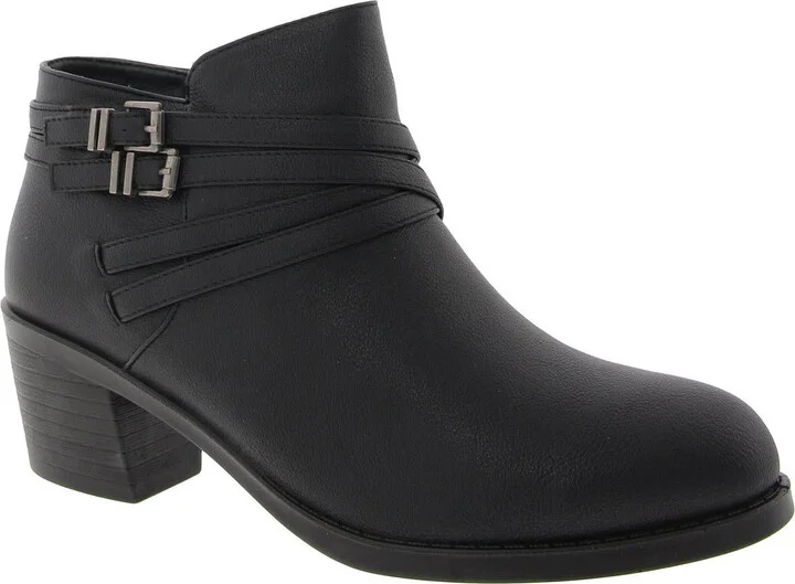 Kory Womens Strappy Manmade Ankle Boots