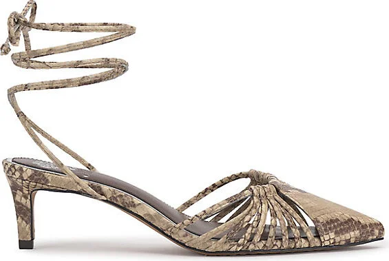 Kota Ankle-Wrap Kitten Heels