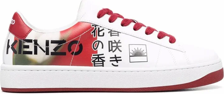 Kourt logo-print sneakers