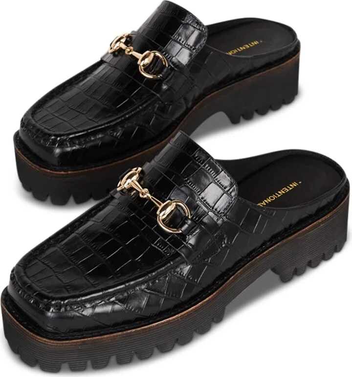 Kowloon Lug Sole Loafer-Black