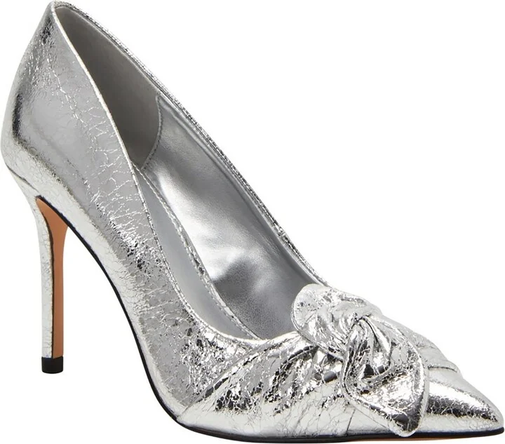 KP297 Womens Bow Man Made Pumps