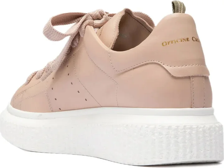 Krace leather lace-up trainers - Image 3
