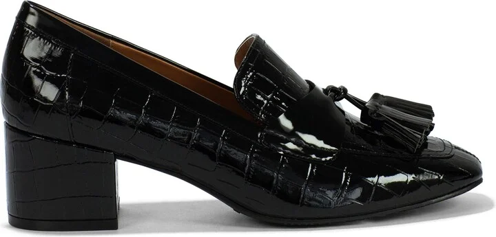 Kressida Croc Embossed Tassel Loafer - Image 3