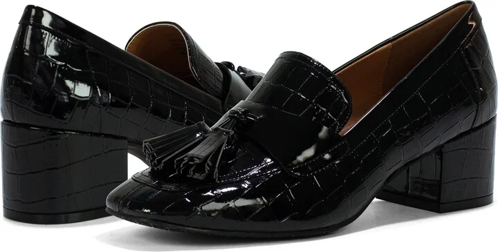 Kressida Croc Embossed Tassel Loafer - Image 7