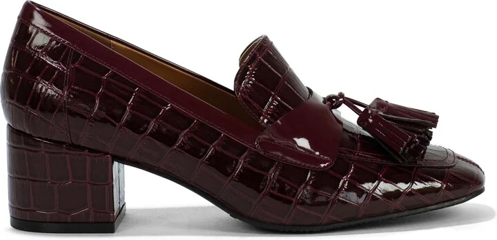 Kressida Croc Embossed Tassel Loafer - Image 11
