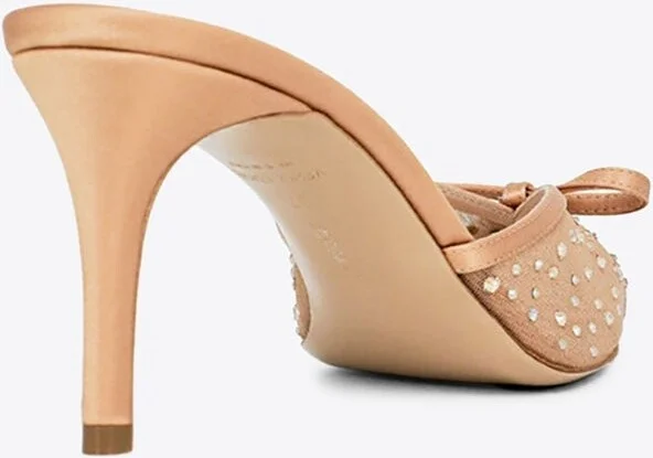 Kris 75 Mesh Glitz Mules - Image 2