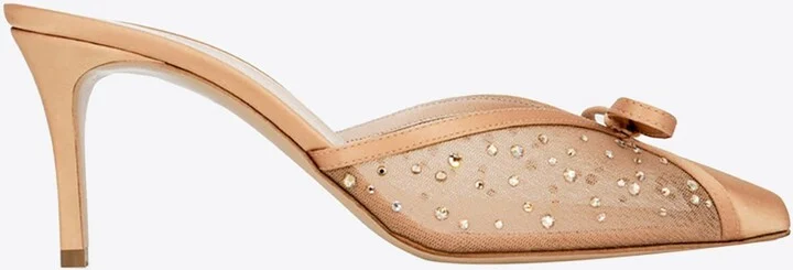 Kris 75 Mesh Glitz Mules