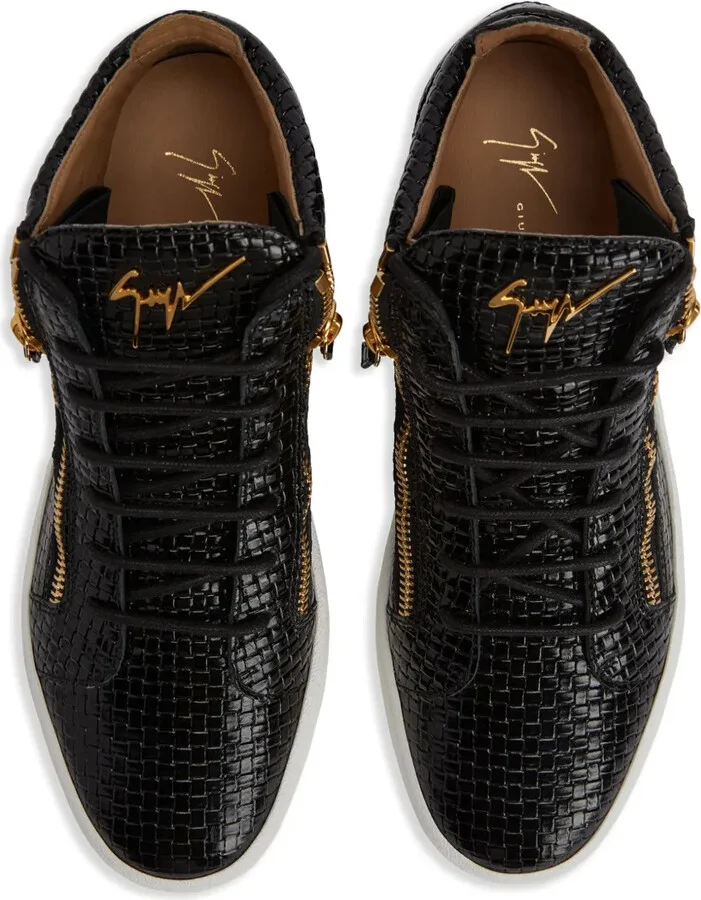 Kris woven-leather sneakers - Image 4