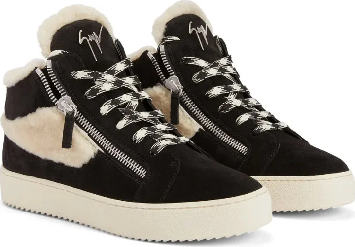Kriss Ice shearling-embellished sneakers - Image 2