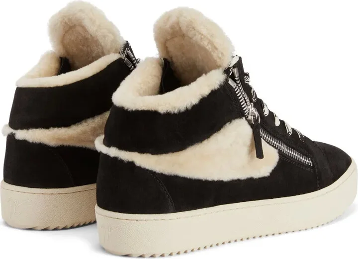 Kriss Ice shearling-embellished sneakers - Image 3